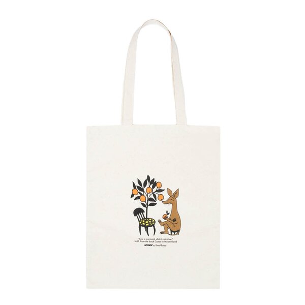 Mummi handlenett 38,5x42 cm Sniff med appelsiner beige