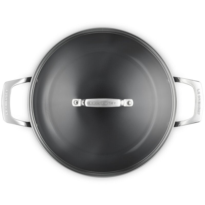 ENSC traktørpanne med glasslokk 3,2L 28 cm black