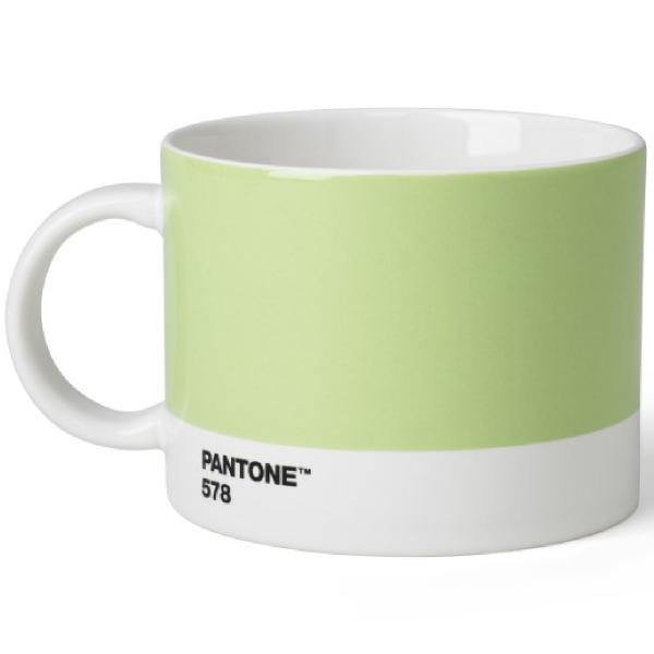 PANTONE tekopp med hank 47,5 cl lys grønn