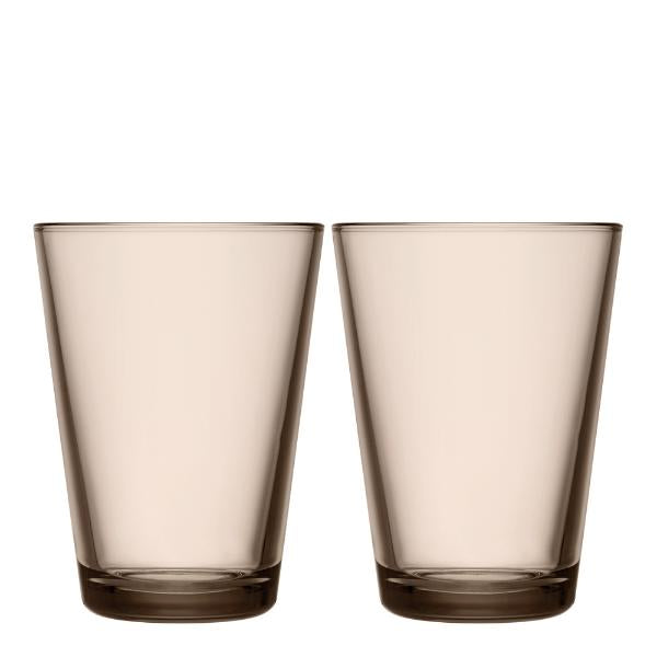 Kartio glass 40 cl 2 stk lin