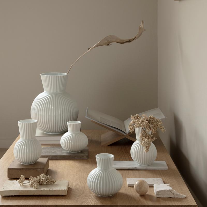 Tura vase 14,5 cm porselen hvit
