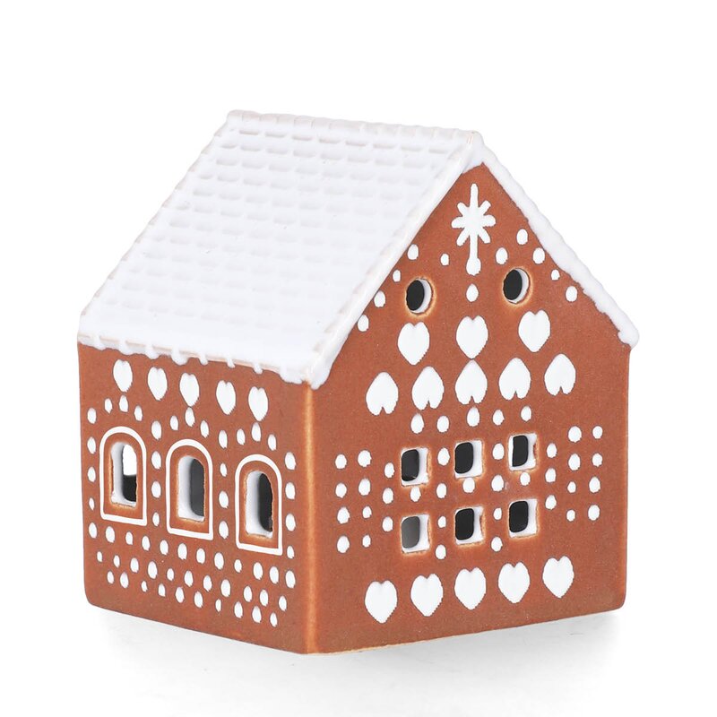 Gingerbread lyshus Låve LED 7,5 brun