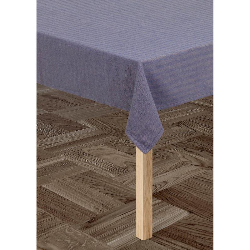 Herringbone duk 150x370 cm blå