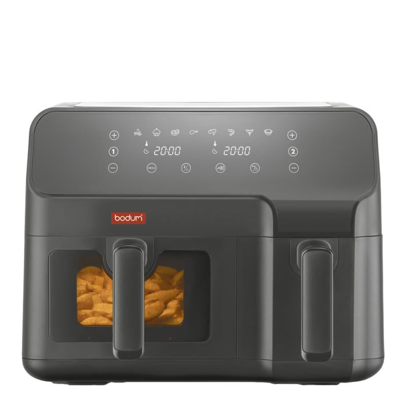 Melior airfryer 8,3 L dobbel svart