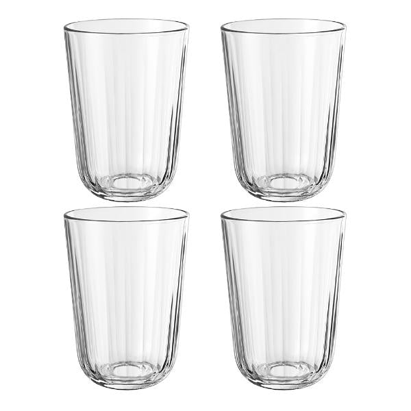 Facet drikkeglass 34 cl 4 stk