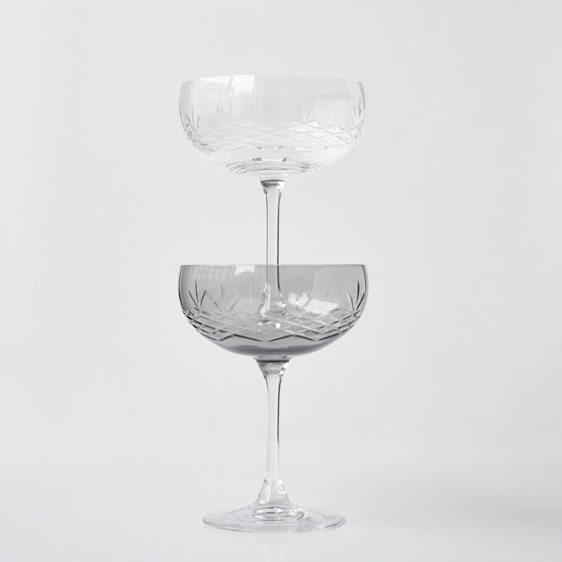 Crispy Gatsby champagneskål 30 cl 2 stk dark