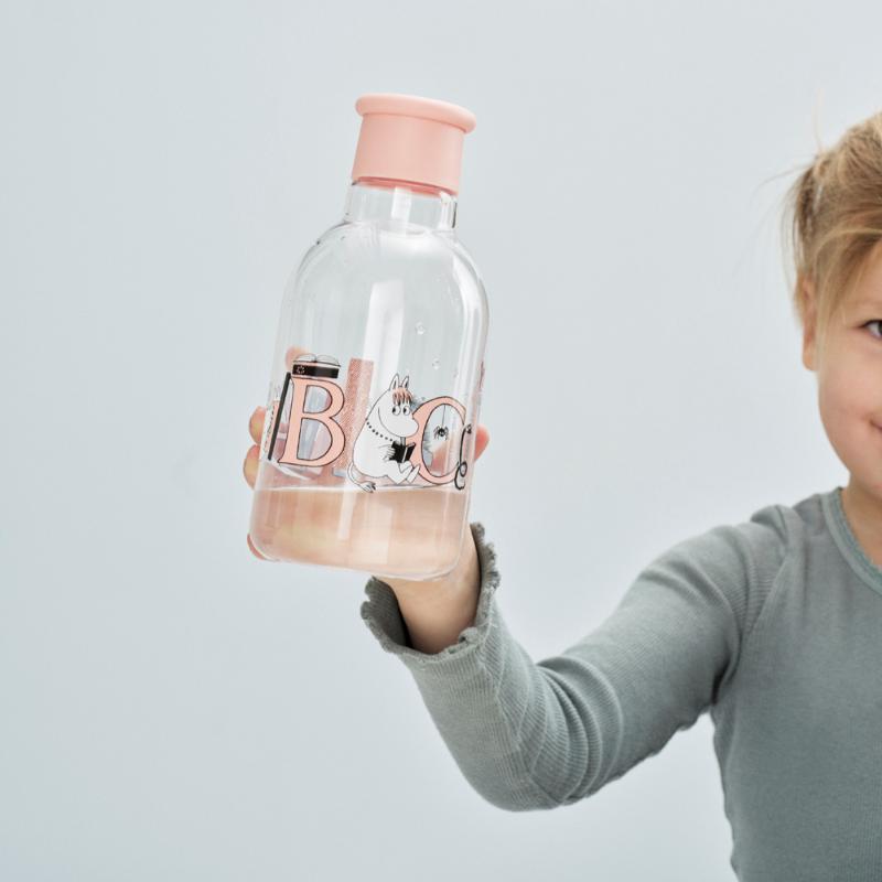 Moomin ABC DRINK-IT vannflaske 0,5L salmon