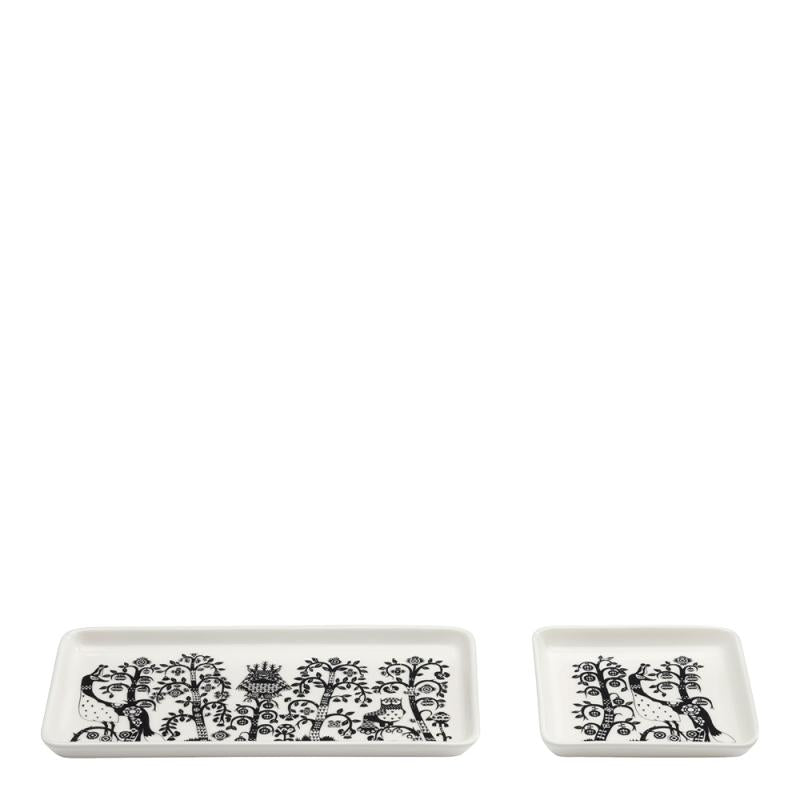 Taika tallerken rektangel 12x24 cm svart