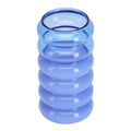 Bubble vase/lysestake 13,5 cm blå