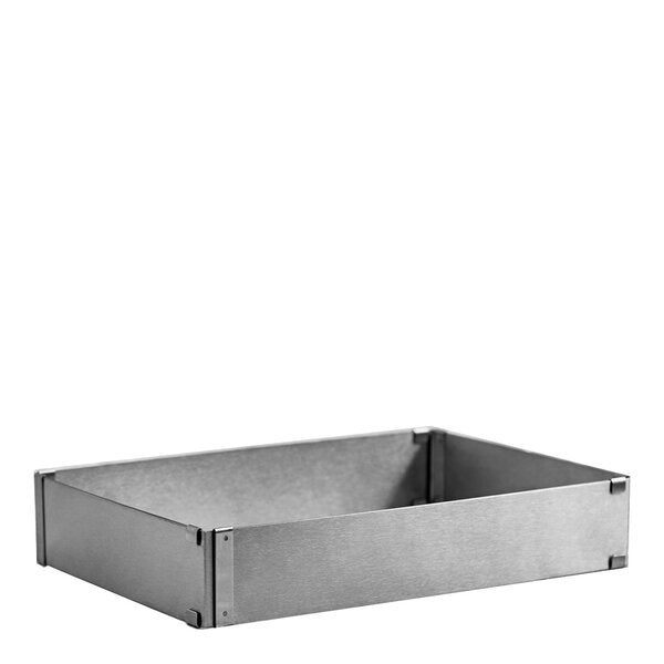 Justerbar rektangulær kakeform 18x25x5 rustfritt stål