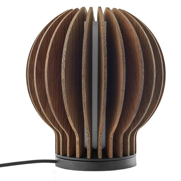 Radiant rund LED lampe 15 cm røkt eik