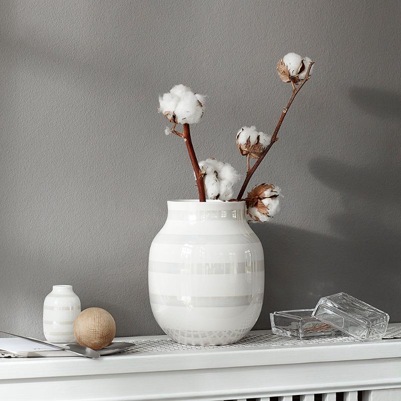 Omaggio vase 20 cm perlemor