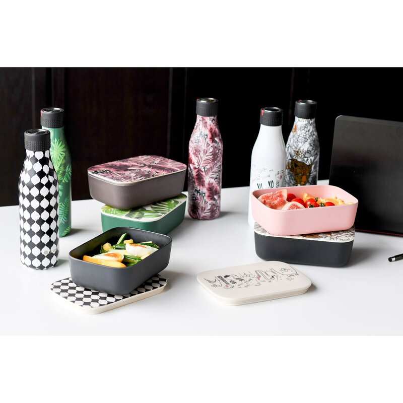 Bottle Up Design termoflaske 0,5L svart/hvit/rutete