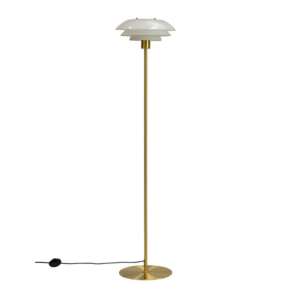 DL31 gulvlampe 133 cm opal/messing