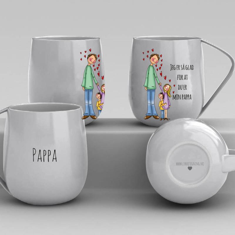 Krus 40 cl pappa grå