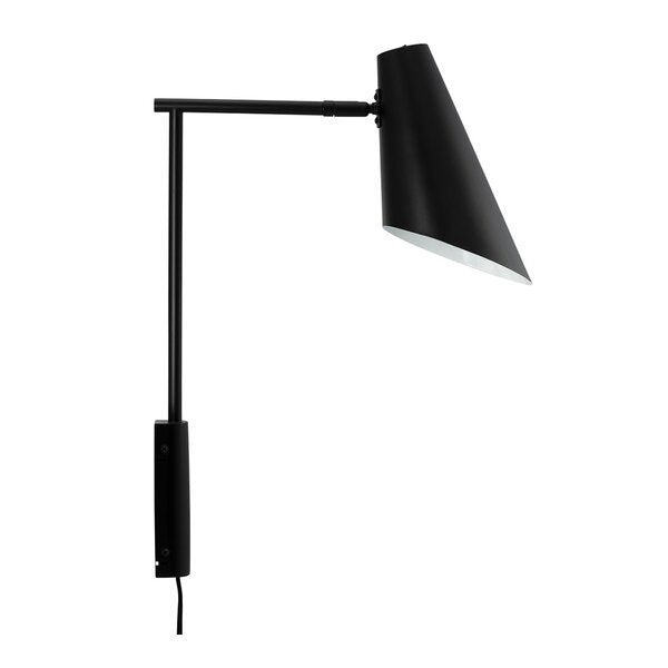 Cale vegglampe med vinkel 46 cm svart