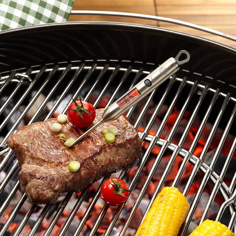 BBQ digitalt steketermometer stål
