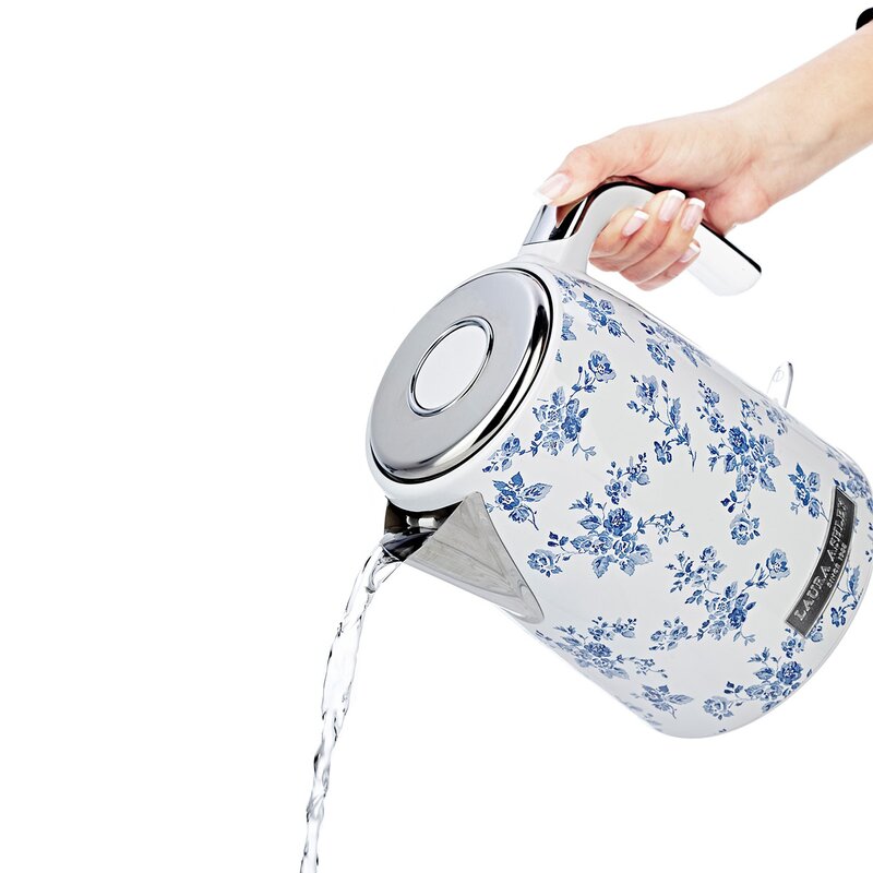 Jug elektrisk vannkoker 1,7L China Rose blå/hvit
