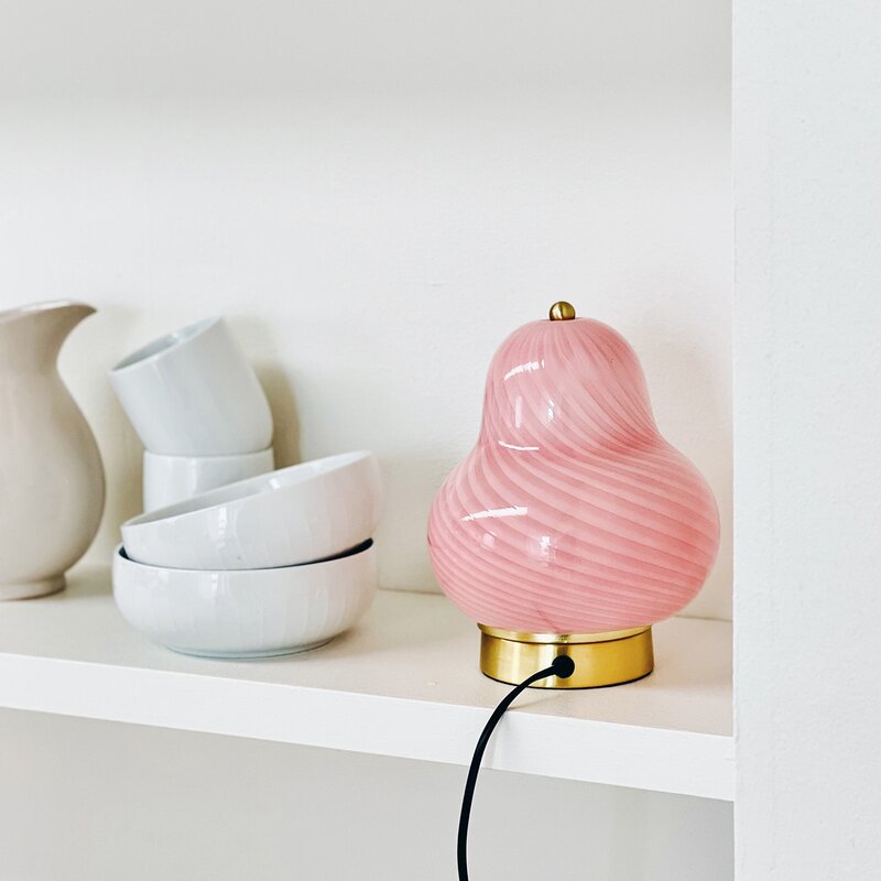 Lucy bordlampe 21,5 cm lyserød