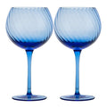 Opacity vinglass 47 cl 2 stk blå