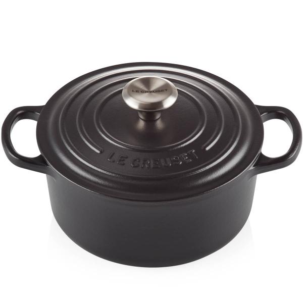 Signature støpejernsgryte rund 24 cm 4,2L matte black