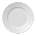 Hvit Riflet Halvblonde tallerken 17 cm