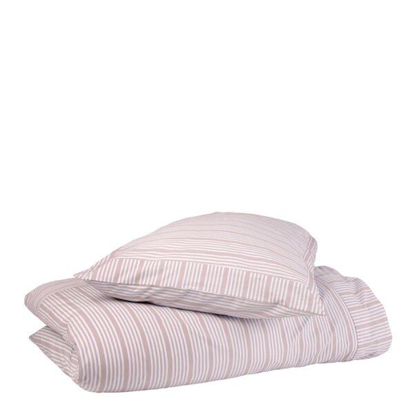 Bedding Collection dynetrekk 140x200+63x60 cm powder rose stripes