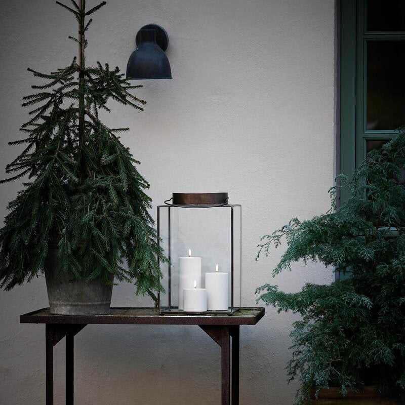 Outdoor LED-kubbelys utendørs 10,1x12,8 cm hvit