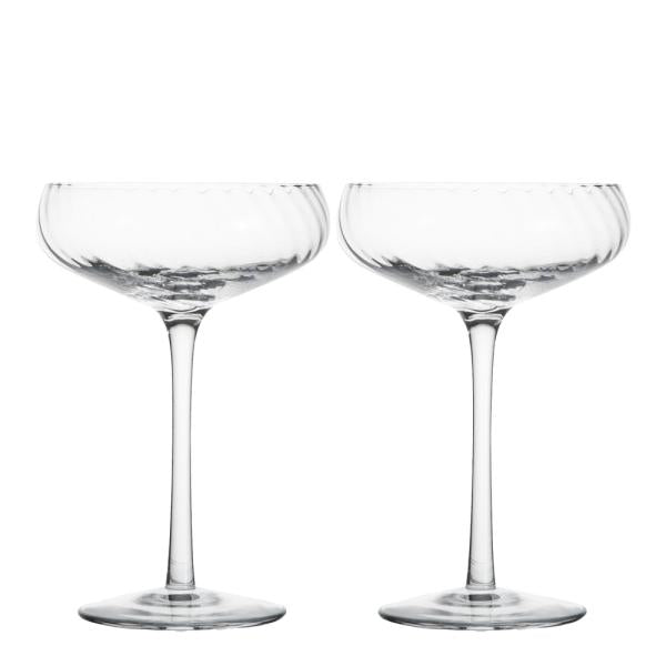 Opacity champagneglass 30 cl 2 stk klar