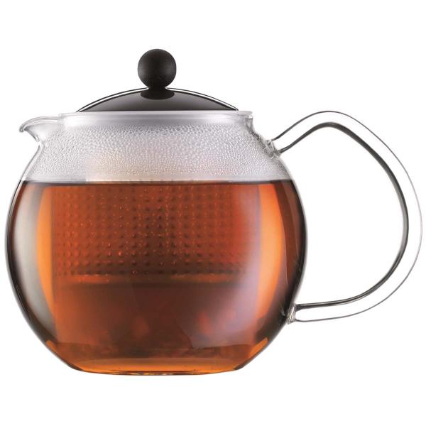 Assam tekanne m/filter 1L svart