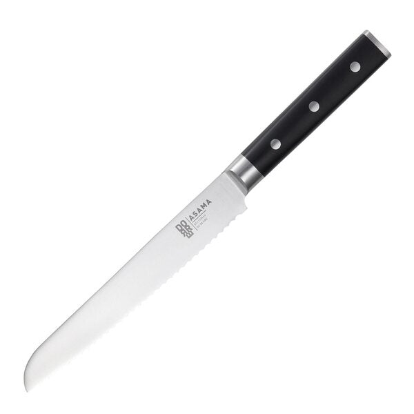 Asama brødkniv 20 cm svart/sølv