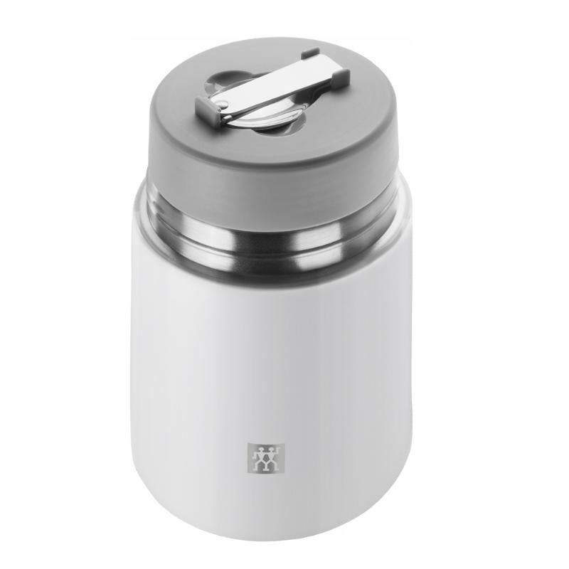 Thermo mattermos m/skje 70 cl sølv/hvit