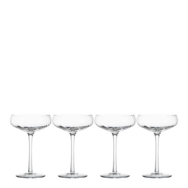 Opacity champagneglass 30 cl 4 stk klar