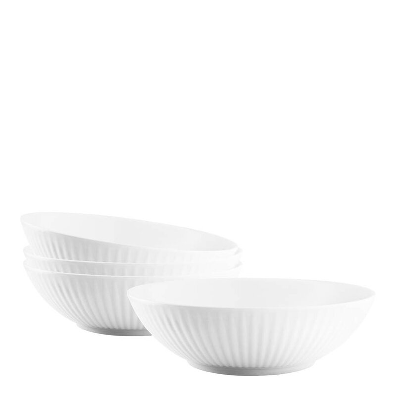Legio Nova pastaskål 20 cm 4 stk hvit