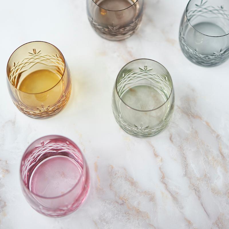 Crispy Aqua vannglass 23 cl 2 stk topaz