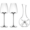 Vision star mini dekanteringskaraffel sett m/to straight vinglass