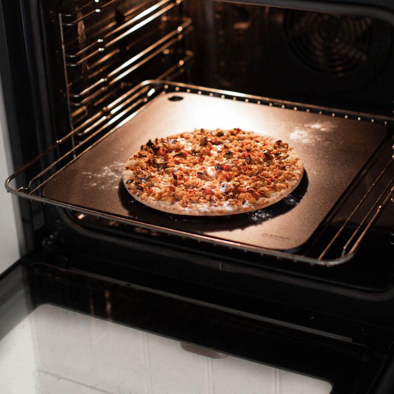 Stekestål pizza 35,5x35,5 cm stål