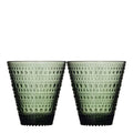 Kastehelmi glass 30 cl 2 stk furugrønn