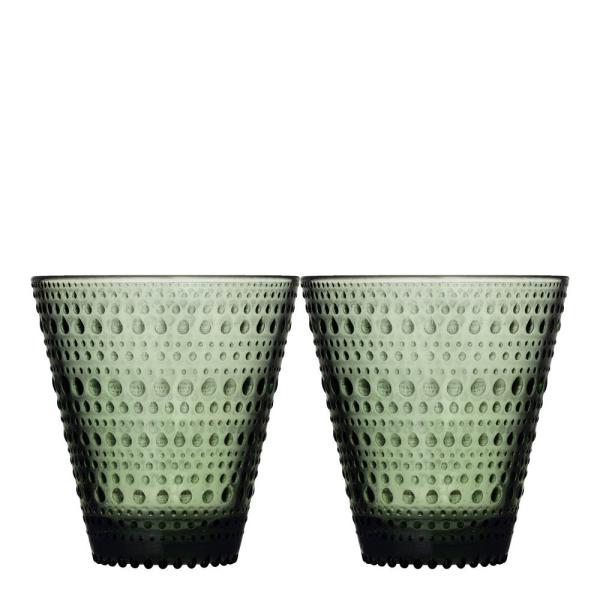 Kastehelmi glass 30 cl 2 stk furugrønn