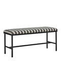 Toda benk 100x39x45 cm svart/off-white