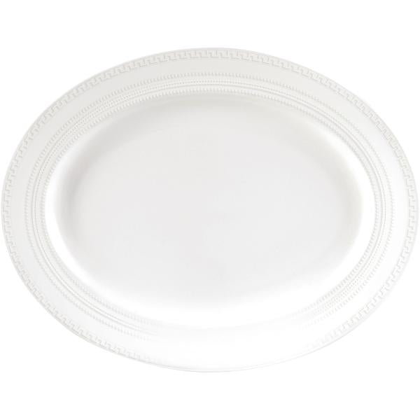 Intaglio ovalt fat 33 cm hvit