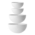 Legio Nova skålsett 4 stk 2x0,5L, 1,8L, 3,2L hvit