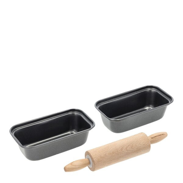 Mini brødformsett m/kjevle 3 deler