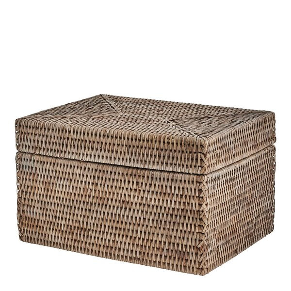Norah oppbevaringsboks m/lokk 30x22 cm natur