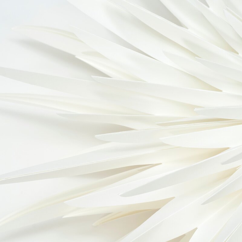 Dust julestjerne 70 cm off white