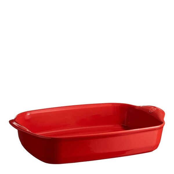 Ildfast form L rektangulær 42,5 x28 cm 4L rød