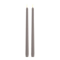 Taper Candles slim LED-kronelys 2,3x32 cm 2 stk sandstone