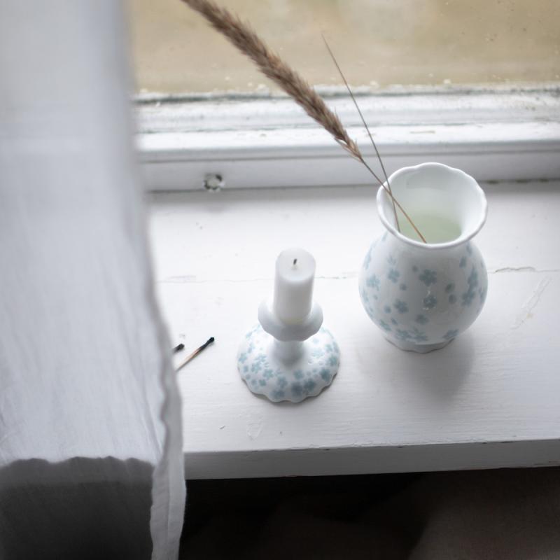 Slåpeblom vase blå