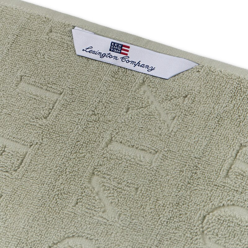 Håndkle velour jacquard 50x70 cm vintage green