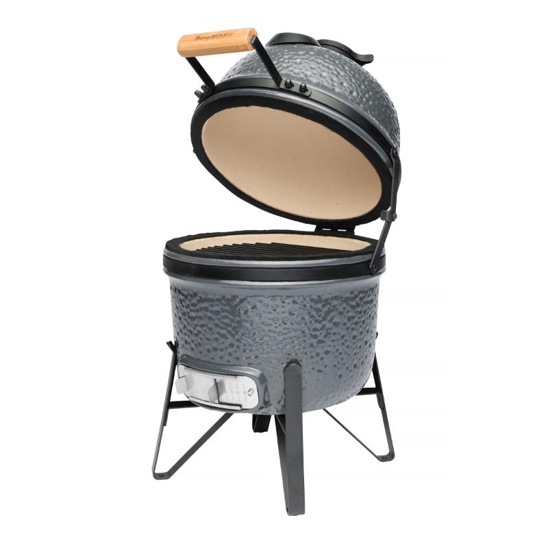 RON keramisk BBQ grill 27 cm grå